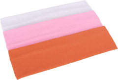 MapofBeauty 3 Pack Yoga Headbands Stretchy Cotton Head Band Hairwarp Sports Running Exercise Gym