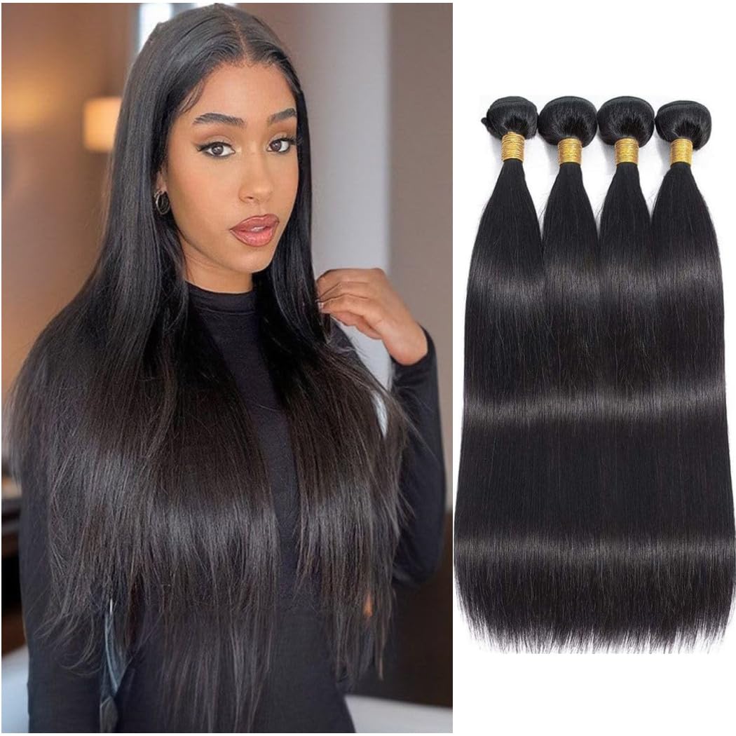 Feibin 13x4 Lace Frontal Closure 8 Inch Ear To Ear Free Part lace Closure Brazilian Silky Straight Frontal Human Hair Extensions Pre-Plucked Frontals Closure Natural Black Color