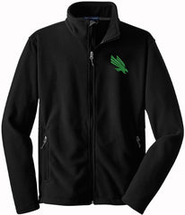 Sorority Letters Shop University of North Texas Mens Fleece Jacket with UNT embroidered logo