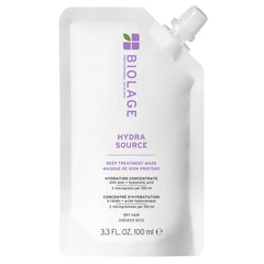 Biolage Hydra Source Deep Treatment Mask - Nourishes & Smooths, For Dry Hair, Infused with Micro-Filtered Aloe Vera & Fermented Hyaluronic Acid