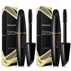 BestLand 2 Pcs Hair Finishing Stick, Hair Mascara Flyaway Hair Tamer Stick, Refreshing Not Greasy Feel Shaping Gel, Wax Fixer for Bangs, Edges, Frizz and Baby Hairs Control, Slick Back Hair Product