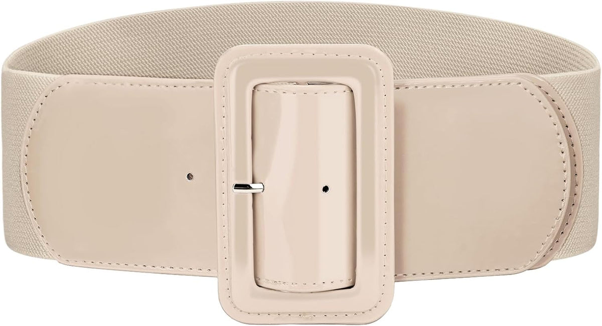 VONMELLI Stretchy Wide Women Belts Elastic Vintage Belts for Women Fashion Ladies Waist Belt for Dress