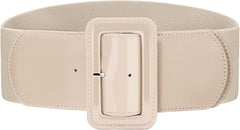 VONMELLI Stretchy Wide Women Belts Elastic Vintage Belts for Women Fashion Ladies Waist Belt for Dress