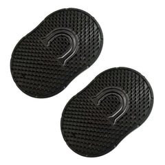 Soft 'N Style 2 Packs Pocket Palm Combs, Shampoo Comb, Massager Hair Brush Comb, Scalp Massager Brush Comb, Wave brush, Palm hair brush (Black)