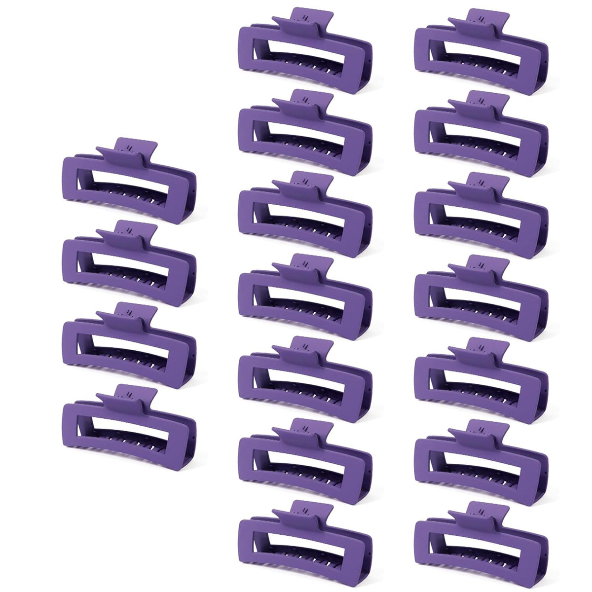 18 Pack Hair Claw Clips,Hair Clips For Women,Large Hair Claw Clips For Thick Hair,Nonslip Matte Hair Clips Hair Accessories Women Girl Birthday Christmas Gift (18 Pack BLack)