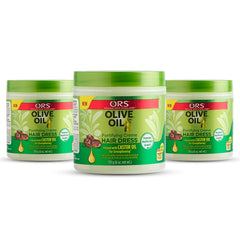 ORS Olive Oil Fortifying Cream Hair Dress Infused with Castor Oil for Strengthening 6 Ounce