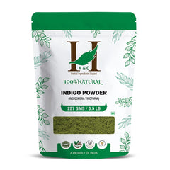 100% Natural Indigo Powder for Hair (227g / (1/2 lb) / 8 ounces) Indigofera tinctoria to color your hair brown to black