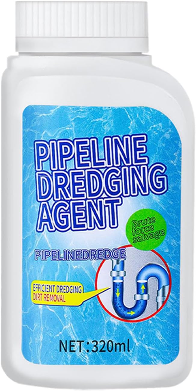 2pcs Drain Clog Remover, Pipeline Dredging Agent, Powerful Quick Cleaning Drain Toilet Cleaner Tool, Unclog Toilet Clog And Kitchen Sink Pipe Unblocker Powder