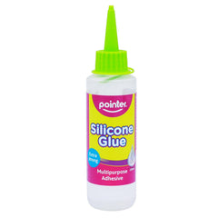 Pointer Extra Strong Silicone Glue - Crystal Clear Multipurpose Adhesive for Crafting & DIY, 3 oz - Box of 12 (12)