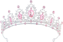 Crystal Crown and Tiara For Women - Rhinestone Headband For Princess Girls,Bridal Hair Accessories For Weddings Birthday
