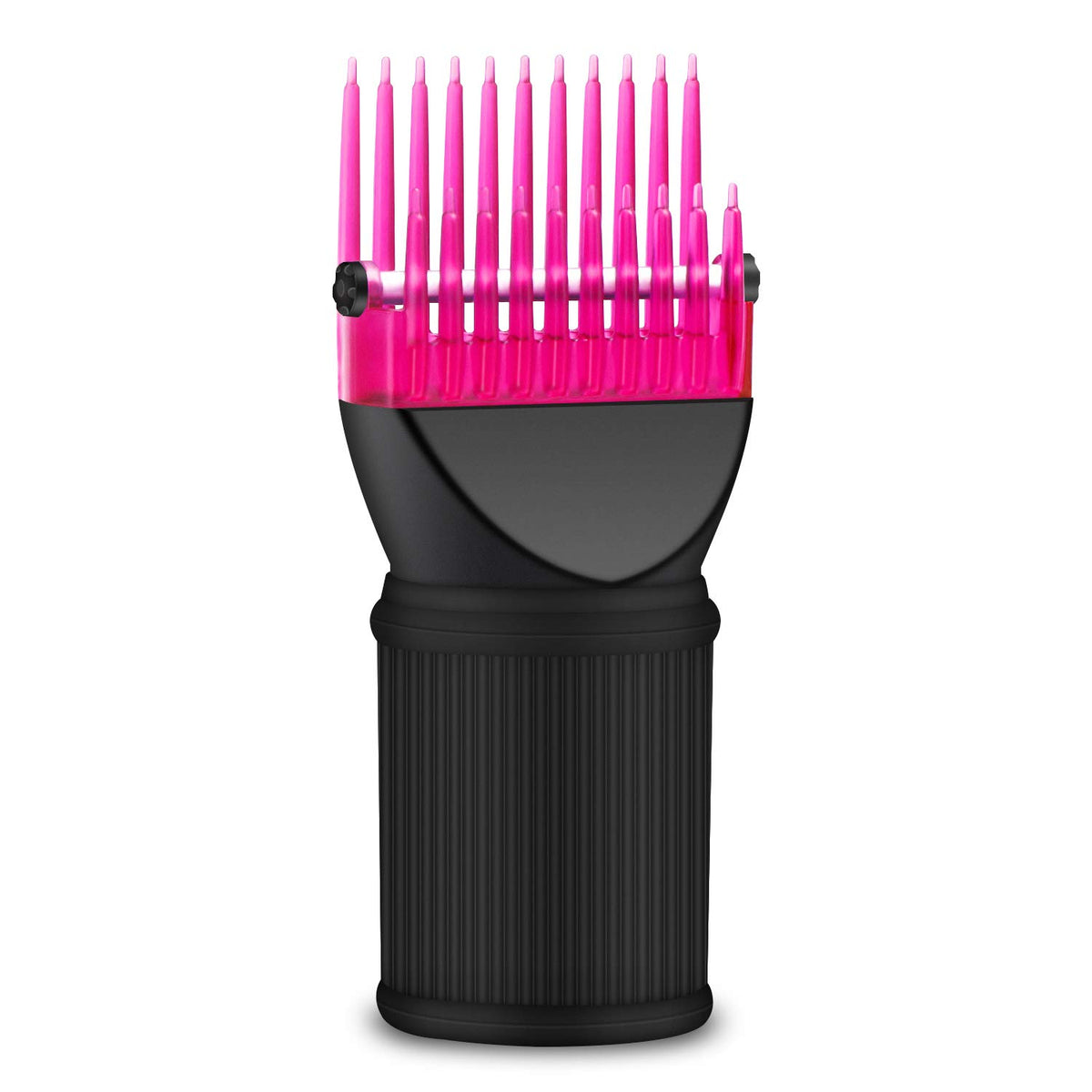 Segbeauty Blow Dryer Comb Attachment, Black Brush Attachments for Hair Dryer Concentrator Nozzle 1.69-1.76in and 2.12in, Pro Hairdressing Styling Salon Tool to Straighten Detangle Curly Natural Hair