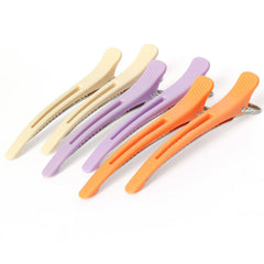 12PCS Hair Clips for Styling - No Crease Hair Clips for Women - Non Slip Duck Billed Hair Roller Clips with Silicone Band - Salon Hair Sectioning Clips
