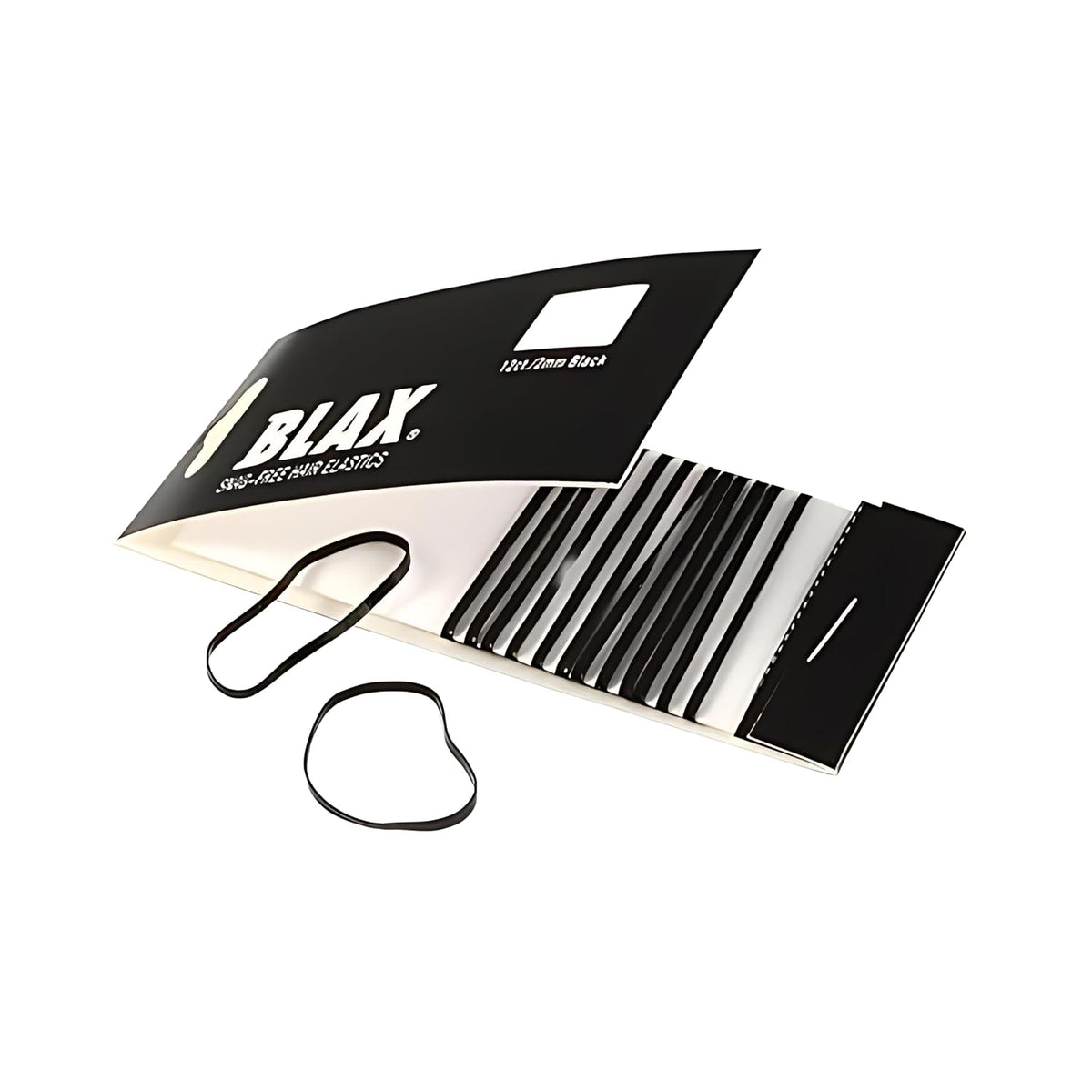 Blax Clear Hair Elastics – Snag-Free Transparent Hair Ties, No-Damage Hair Rubber Bands, 4mm 8 Count
