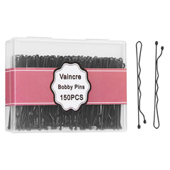 Vaincre Blonde Bobby Pin for Buns, 150 Count Hair Pins Bulk with Storage Case, Pain-Free Hair Clips for Women and Girls (Blonde, 2 inch)