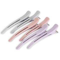 12PCS Hair Clips for Styling - No Crease Hair Clips for Women - Non Slip Duck Billed Hair Roller Clips with Silicone Band - Salon Hair Sectioning Clips
