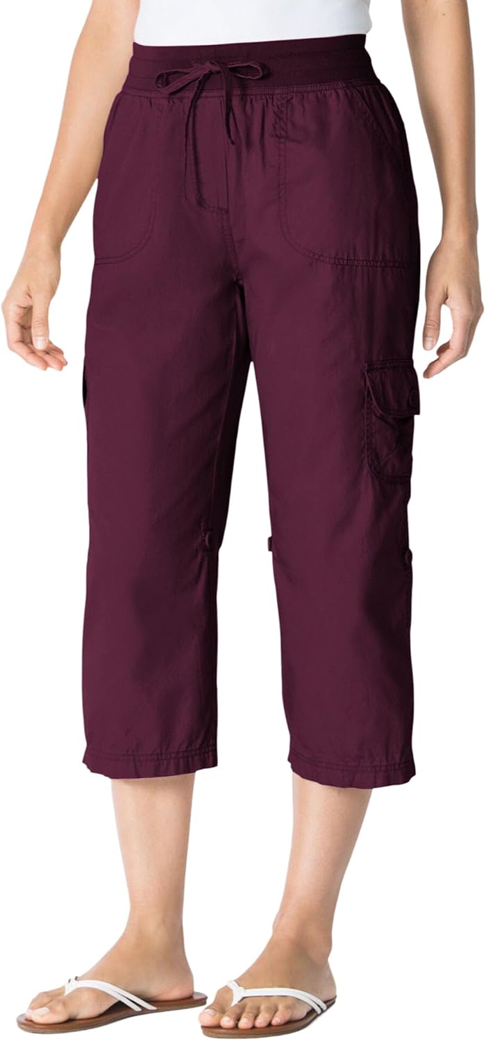 Woman Within Convertible Length Cargo Capri/Bermuda