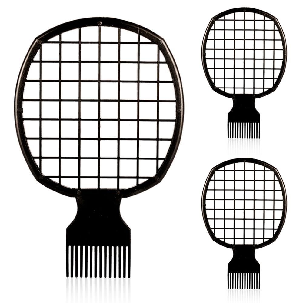 Selalu 2Pcs Twist Combs, Upgraded Hair Brush for Curls - Better Than Sponge for Men and Women (Black)