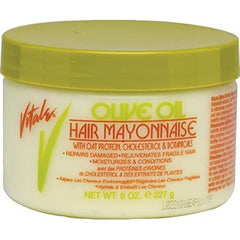 Vitale Olive Oil Hair Mayonnaise 30oz with Oat & Egg Protein and Vitamins - Good on Color & Thermal Treated Hair - for Dry & Damaged Scalp Men, Women & Kids -Moisturize and Condition
