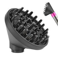 Upgraded Diffuser for Dyson Airwrap Attachments, Diffuser Nozzle Converting for Dyson Airwrap Styler To Hair Dryer, 973365-01, Grey