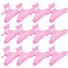 Hair Clips for Styling Sectioning 12 Pack Black White Butterfly Clamps Hair Claw Clips Pro Salon Hair Clips for Styling, Sectioning, Cutting and Coloring
