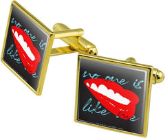 GRAPHICS & MORE Birds of Prey Harley Quinn No One Like Me Square Cufflink Set - Silver or Gold