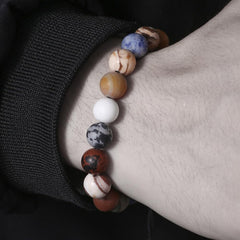 Chakra Bracelets for Women Healing Stone Bracelet Beaded Bracelet Yoga Balance Energy Essential Oil Anxiety Relief Jewelry Gifts trendy fashion