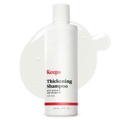 Keeps Hair Loss Shampoo For Men - Mens Shampoo for Fuller, Thicker Looking Hair - Thinning & Hair Growth Product - DHT Blocker - Infused with Biotin, Caffeine & Saw Palmetto - 8 oz