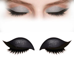Bridle Bronze Eyelashes, Lazy Eye Shadow Eyelash Patch with Lashes, 3-in-1 Self-Adhesive All in One Magic Lashes, Questumble/Repairig Lazy Eyeshadow Eyelash,Waterproof Eyelashes Makeup Stickers (D)