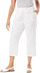 Woman Within Convertible Length Cargo Capri/Bermuda