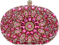 Halemet Rhinestone Evening Bags for Women Formal Sparkly Clutch Purse Trendy Evening Clutch Bag Wedding Prom Cocktail Party