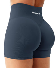 YEOREO Workout Shorts Womens Butt Lifting 4.5" Seamless Hidden Scrunch High Waist Gym Tummy Control Christiy Biker Shorts