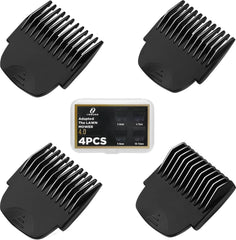 Hair Clipper Guards Guides 8pcs 0.02inch to 0.5Inch(0.5mm-12mm) Fits For Manspot Body Trimmer,Meridian Ball Trimmer Clipper Guard,8 Pack Black