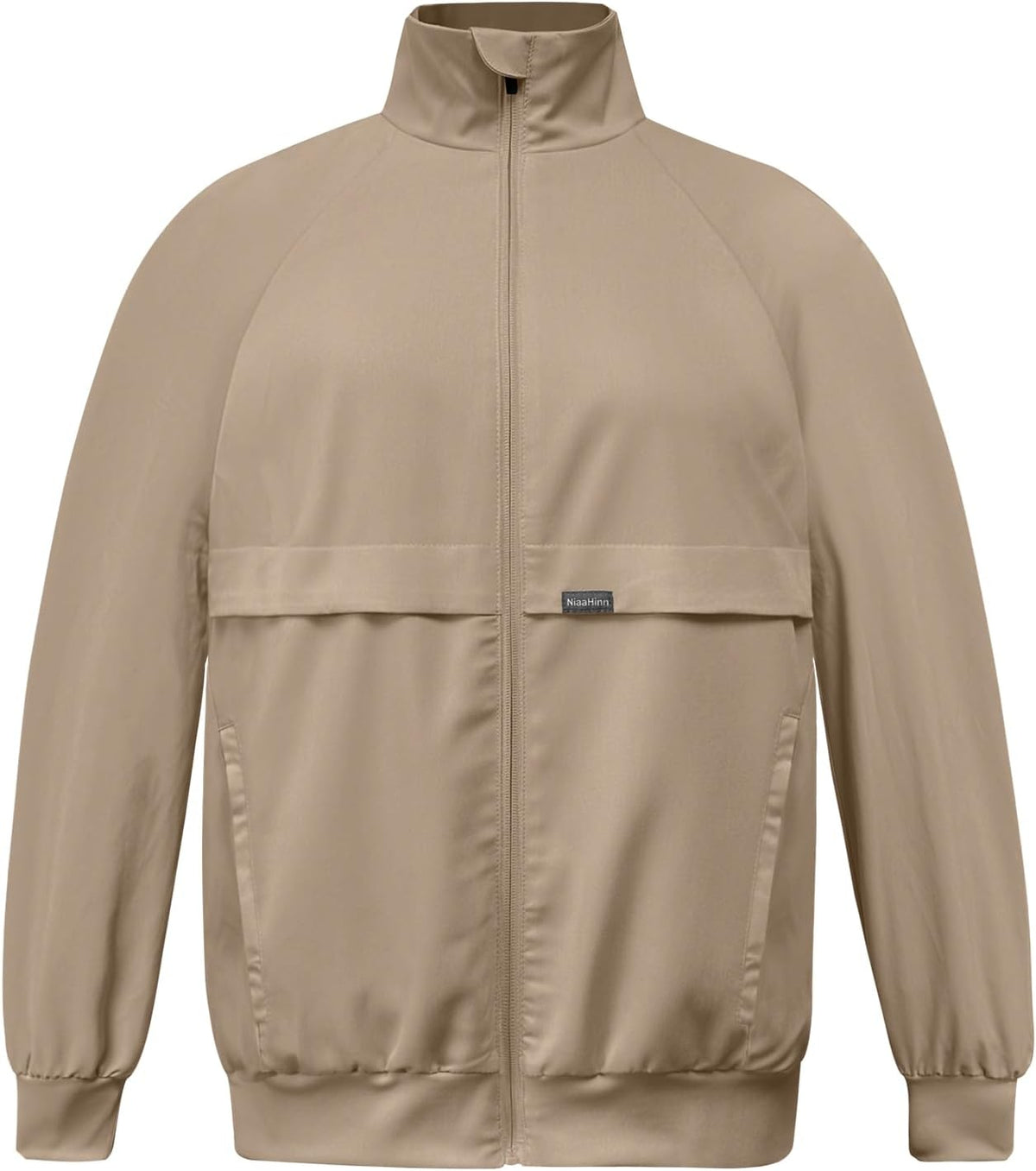 VIAOLI Scrubs Jackets for Women with Zipper Side Pockets, Long Sleeve and Lapel Track Coat, for Nursing Settings.