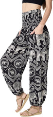 Tranquil Threads High-Waisted Boho Harem Yoga Pants for Women