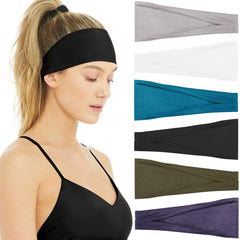 Huachi Non Slip Headbands for Fashion Workout Yoga Sports Exercise Sweatbands Summer Accessories Elastic Bands