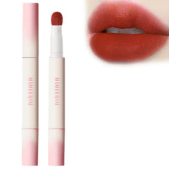 Cushion Lip Powder Cream, Matte Air Cushion Lipstick, Liquid Lipstick, Velvet Matte Lip Cream, Nude Lip Stain, Non-Stick Cup, Quick-Drying, Long Lasting Lipstick 24 Hour Waterproof (#03, 2g)