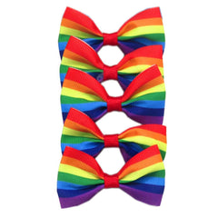 Rainbow Hair Clips Hair Bow for Women Girls Rainbows Hairs Accessories Pride Day Hairs Accessories TSFJ53 (2pcs 4Inch Rainbow)