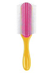 Hair Brush for Women Men Curly Wet or Dry Hair Classic Detangling Brushes 7 Row for Natural Thick Hair, Blow Styling Separating, Shaping Defining Curls Tools Travel Bristle Black Hairbrush