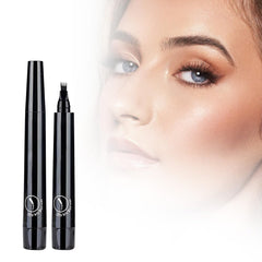 Magic Eyebrow Pencil, 2025 New 4 Tipped Precise Brow Eyebrow Contouring Pen, Long Lasting Contouring Eye Brow Pen for Womans (Gray Brown)