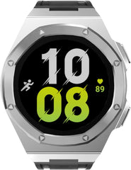 Luxury watch Case band Mod Kit For Galaxy Watch 5 pro 45MM 4 5 44mm Alloy Protective Cover Silicone Strap
