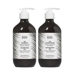 BondiBoost HG Anti-Thinning Shampoo Conditioner Set [16.90 fl oz each], Clinically Tested to Promote Fuller + Thicker-Looking Hair for Women & Men, Procapil, Redensyl & Rosemary Formula, Sulfate-Free