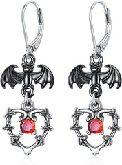 Dorunmo Halloween/Celtic/Lotus/Mushroom/Clover/Tree of Life Earrings Sterling Silver Leverback Earrings Irish Earrings Halloween Christmas Jewelry for Women