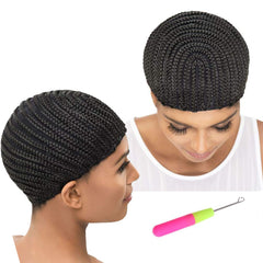 Refined Braided Wig Caps Crotchet Cornrows Cap For Easier Sew In Caps for Making Wig Glueless Hair Net Liner Crochet Wig Caps(Cornrows Caps 1pcs)