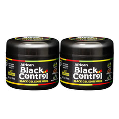 African Black Control Black Gel Edge Glue 5X Extreme Hold 10 fl. oz.