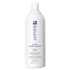 Biolage Ultra Hydra Source Shampoo - Deeply Moisturizes Very Dry Hair, For Thick, Coarse Hair, Infused with Micro-dosed with Cupuaçu Butter & Salicylic Acid