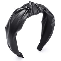 Etercycle Headband for Women, Knotted Wide Headband, Yoga Hair Band Fashion Elastic Hair Accessories for Women (Black)