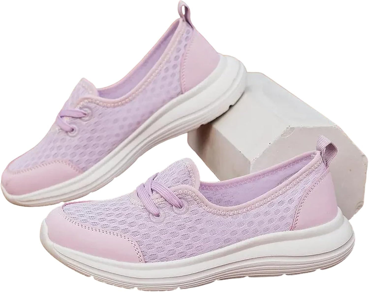 Women's Soft Sole Mesh Comfort Orthopedic Shoes, Orthopedic Shoes for Women Slip Ons, Low-Top Breathable Flat Shoe