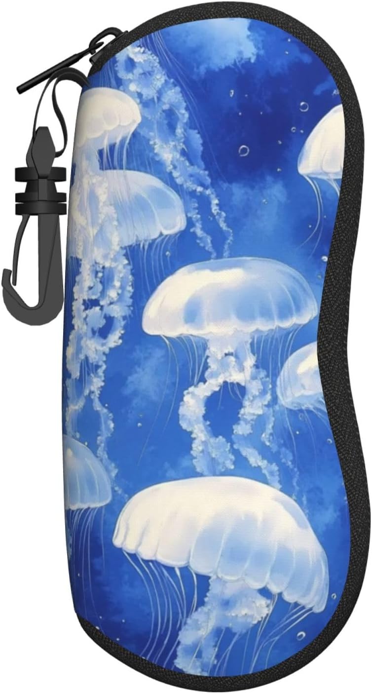 Glasses Case Sunglasses Eyeglass Soft Case Zipper Light Neoprene Pouch