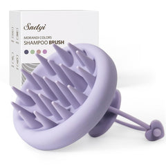 Sndyi Silicone Scalp Massager Shampoo Brush, Hair Scrubber with Soft Silicone Bristles, Scalp Scrubber/Exfoliator for Dandruff Removal, Wet Dry Scalp Brush for Hair Growth & Scalp Care, Mint Green