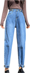 Womens 2025 Fashion Jeans High Waisted Straight Leg Pants Baggy Boyfriend Jeans for Women Casual Loose Fit Cargo Pants